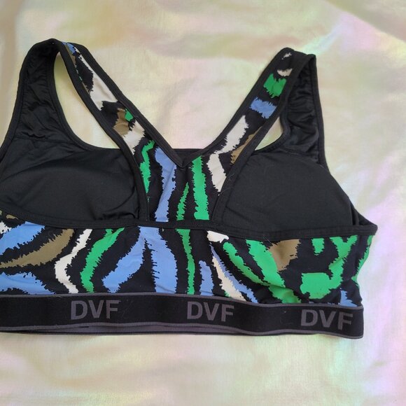 Diane Von Furstenberg DVF x Target Racerback Sports Bra + Bike Shorts Sz 1X SET - Picture 11 of 13